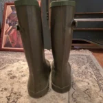 Thumbnail for AIGLE-Brown rain boots with green edging