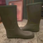 Thumbnail for AIGLE-Brown rain boots with green edging