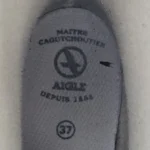 Thumbnail for AIGLE-Brown rain boots with green edging