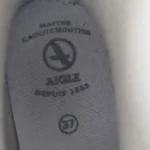 Thumbnail for AIGLE-Brown rain boots with green edging