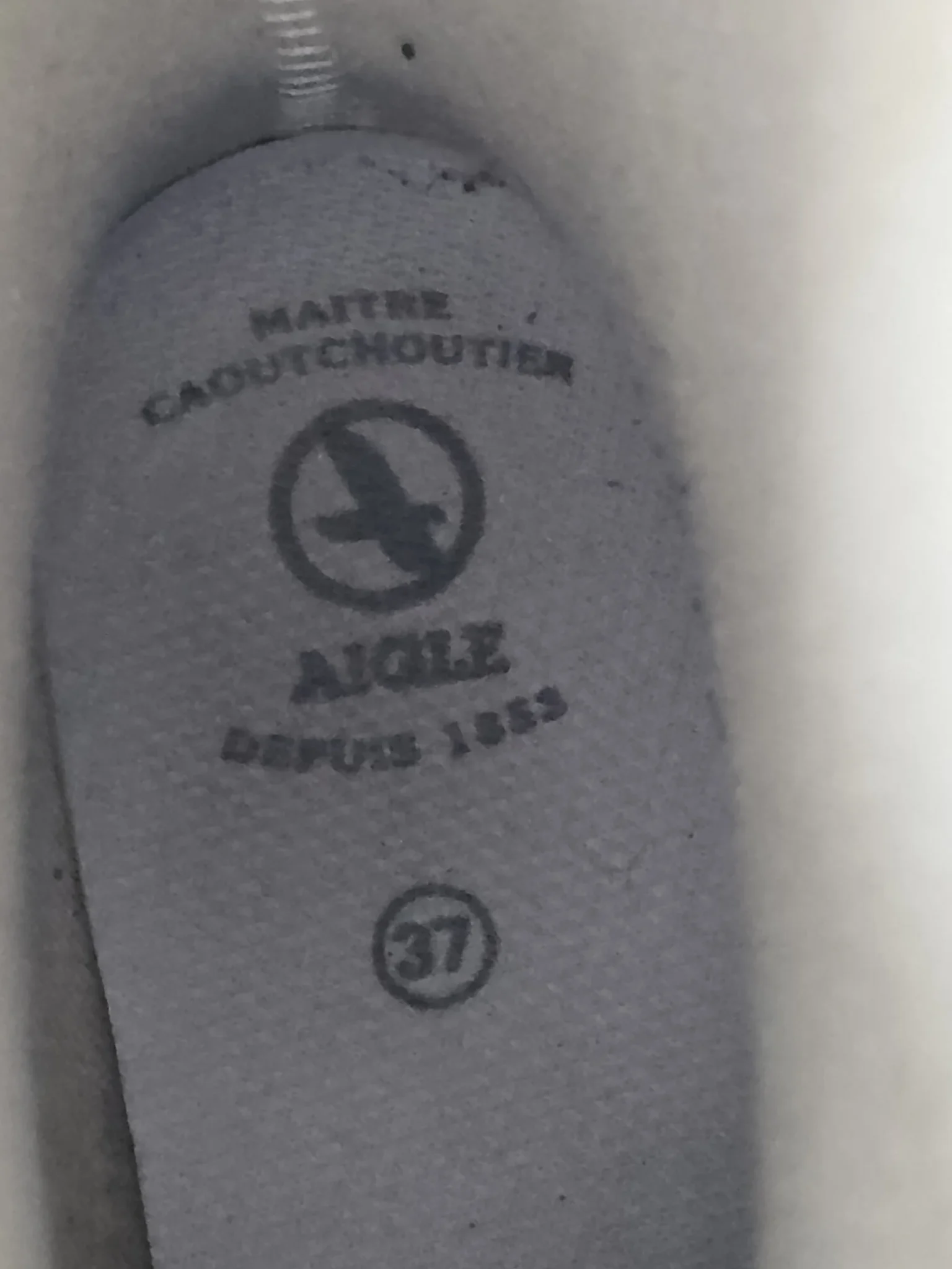 Image for AIGLE-Brown rain boots with green edging