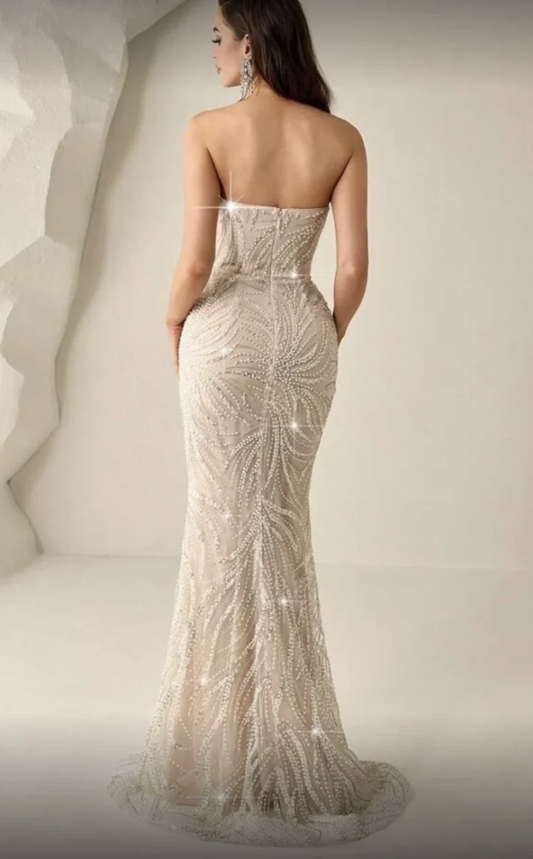 Image for Evening dress, engagement dress, high quality beaded wedding dress