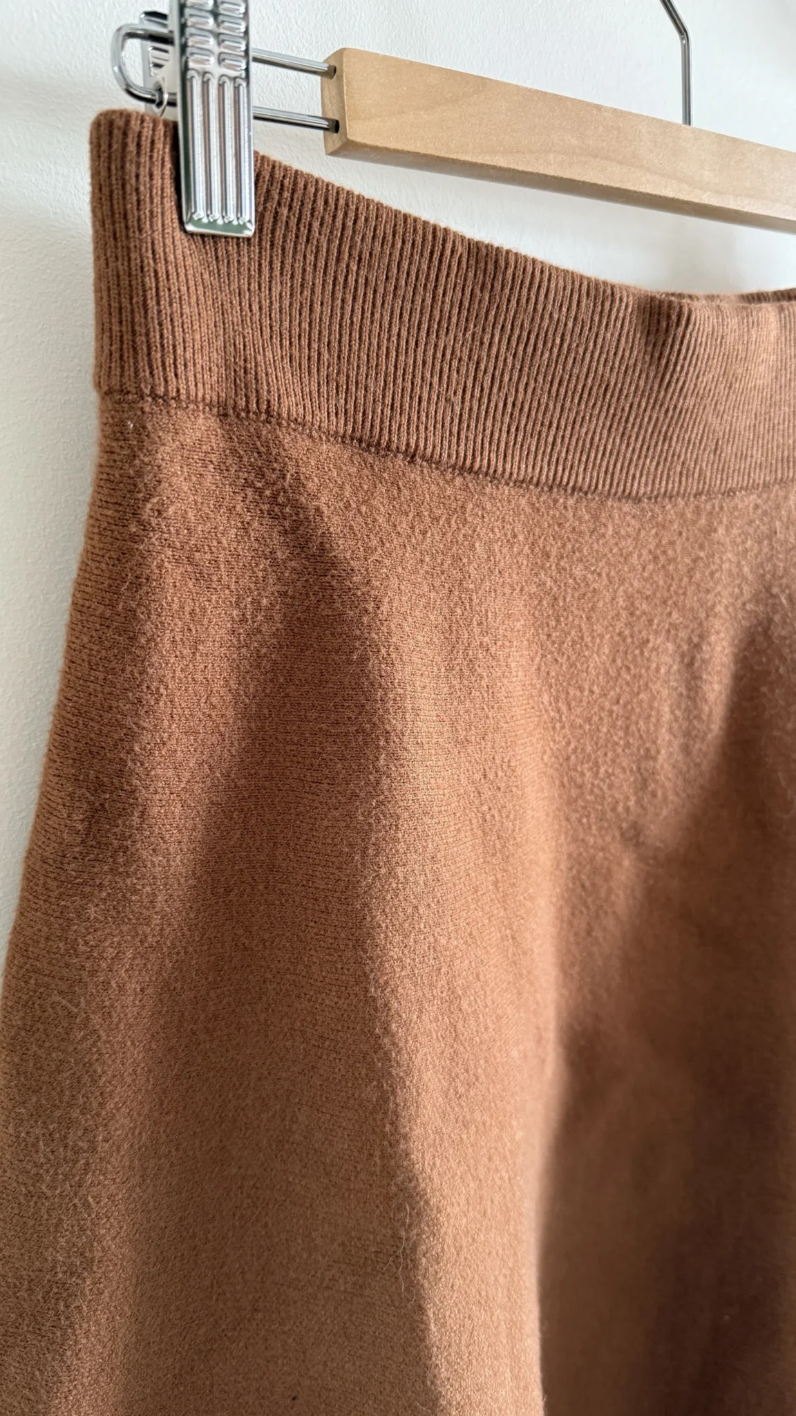 Image for Jupe évasée en tricot mi-longue