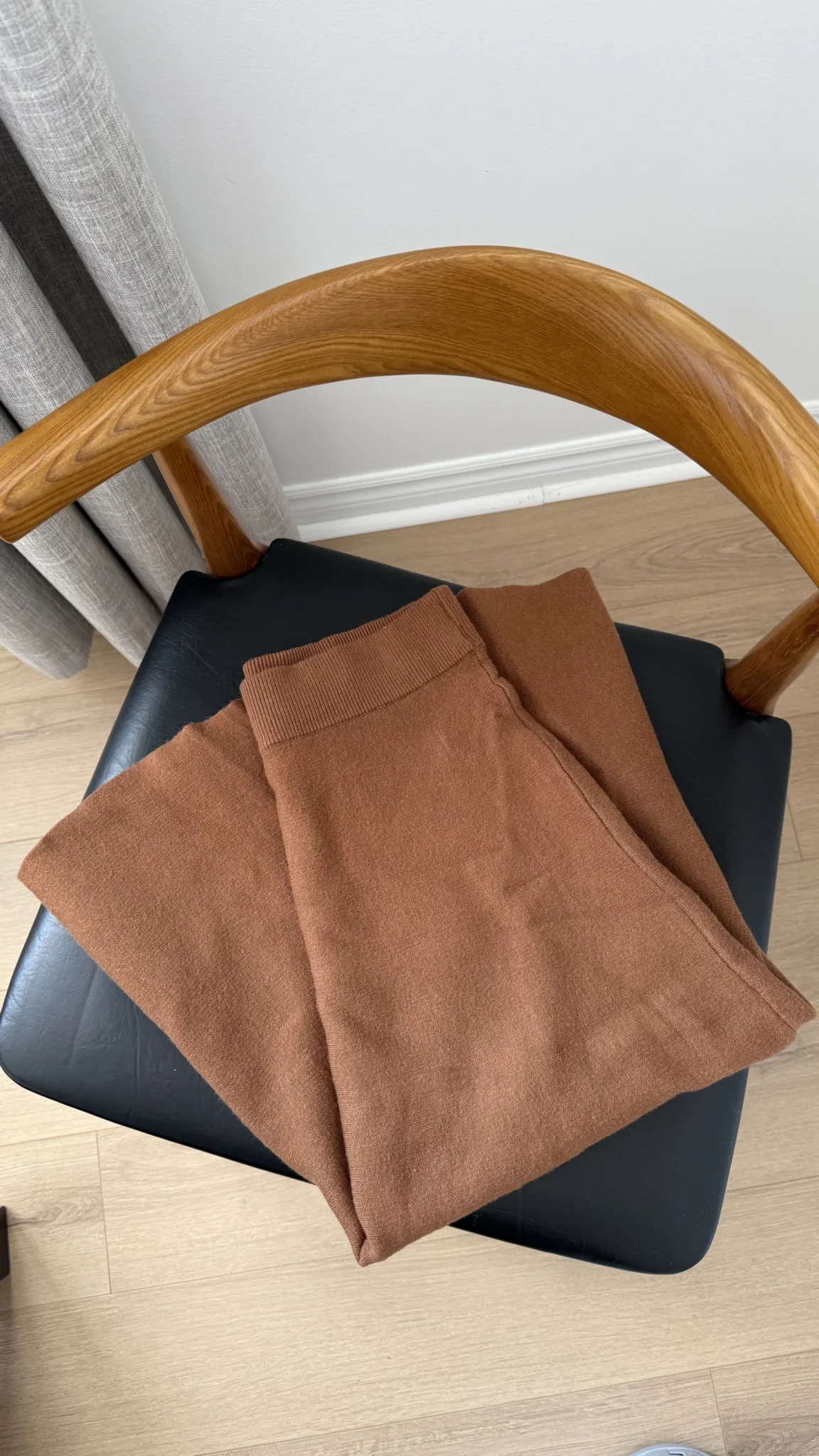 Image for Jupe évasée en tricot mi-longue