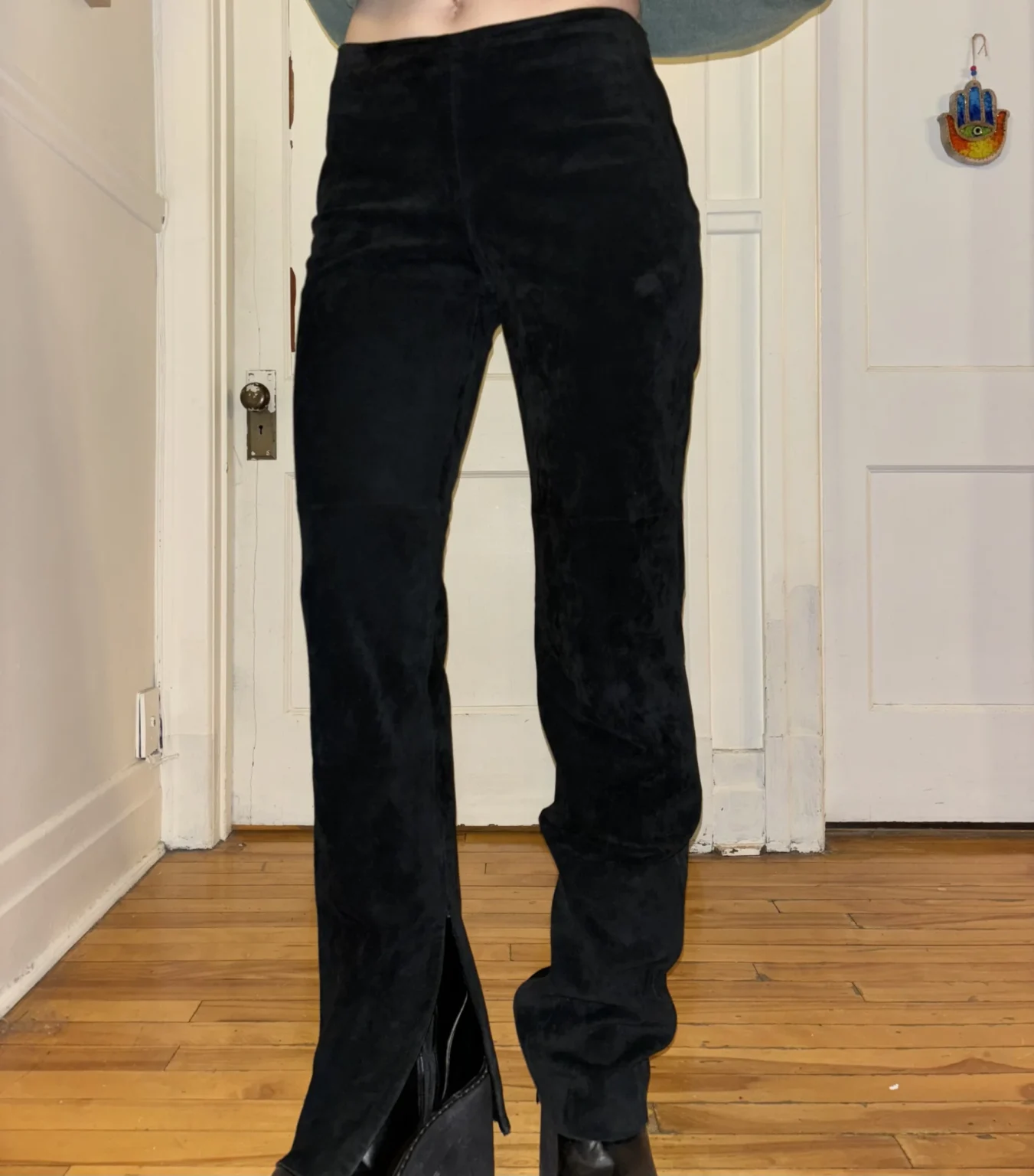 Featured image for Danier trousers in suede leather