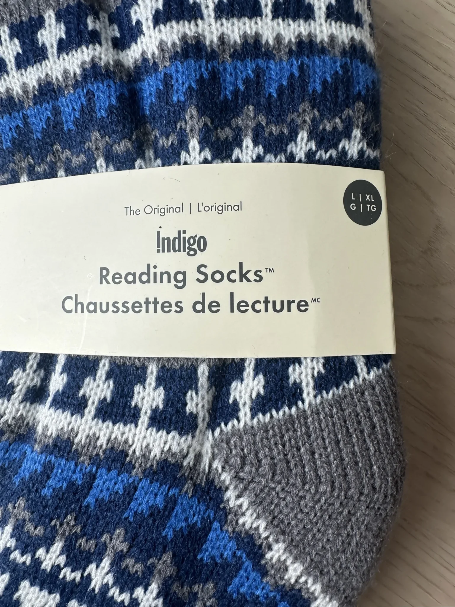 Image for Indigo Reading Socks L/XL