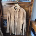 Featured thumbnail for Danier-Genuine tan suede shirt