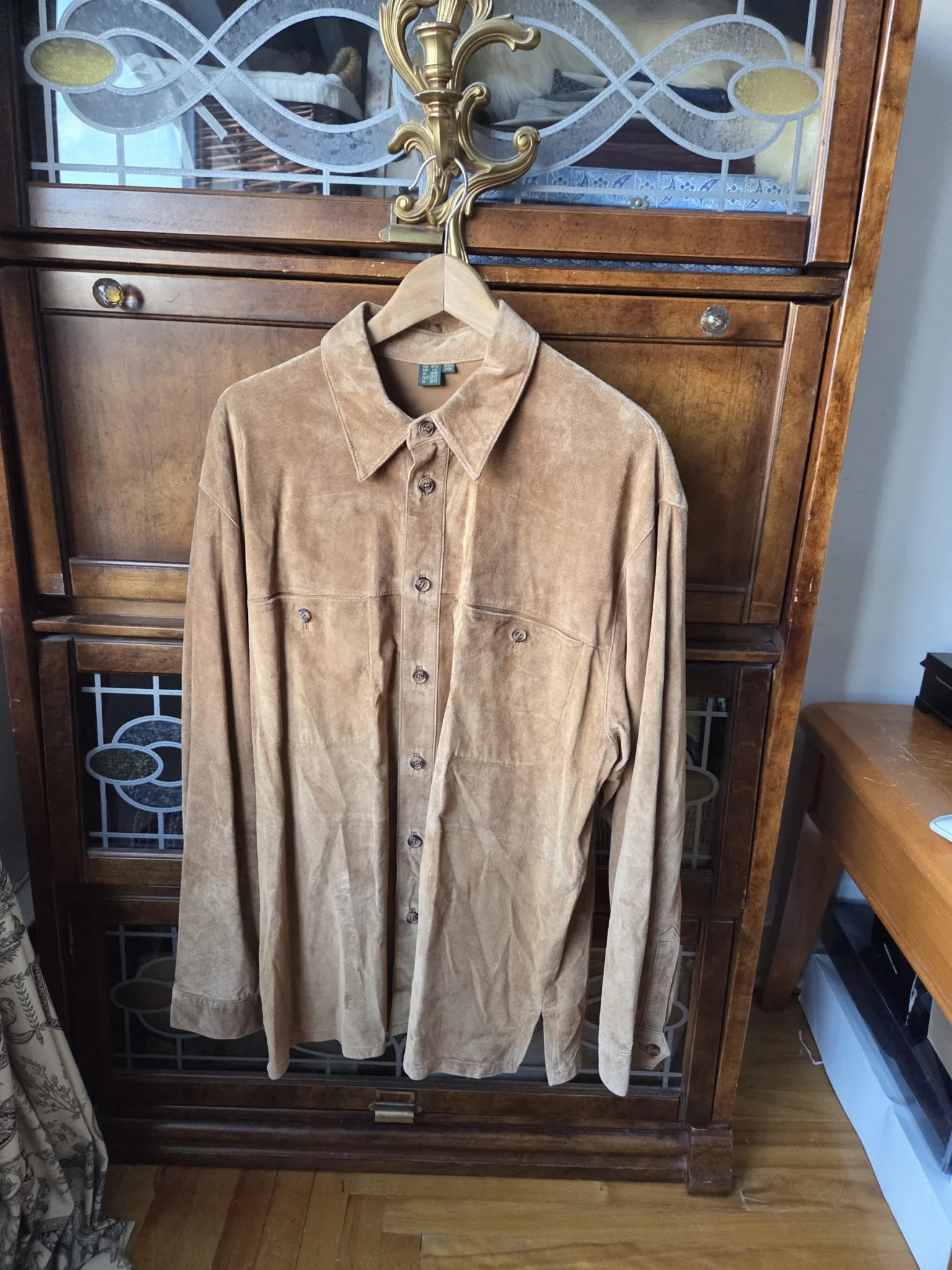 Featured image for Danier-Genuine tan suede shirt