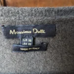Thumbnail for Massimo Dutti-Elegant dress Khaki 91% wool