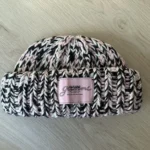 Featured thumbnail for Ganni Pink Woven Handknit Beanie