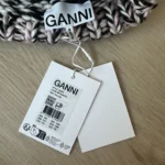 Thumbnail for Ganni Pink Woven Handknit Beanie