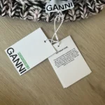Thumbnail for Ganni Pink Woven Handknit Beanie