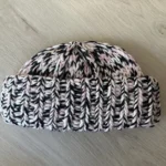 Thumbnail for Ganni Pink Woven Handknit Beanie