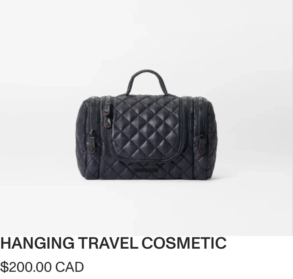 Image for MZ Wallace Hanging Toiletry Bag