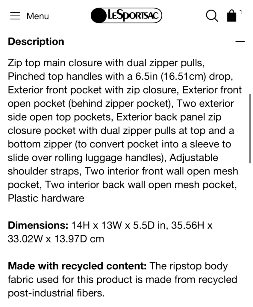 Image for LeSportSac Double Trouble Backpack