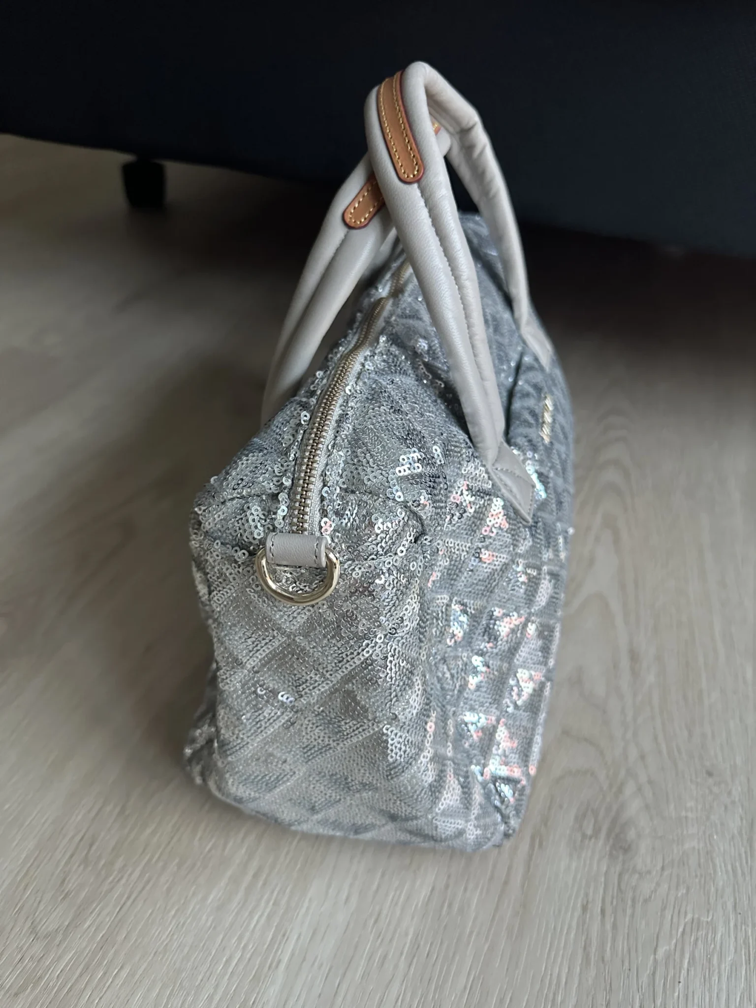 Image for MZ Wallace Ice Sequin Medium Satchel