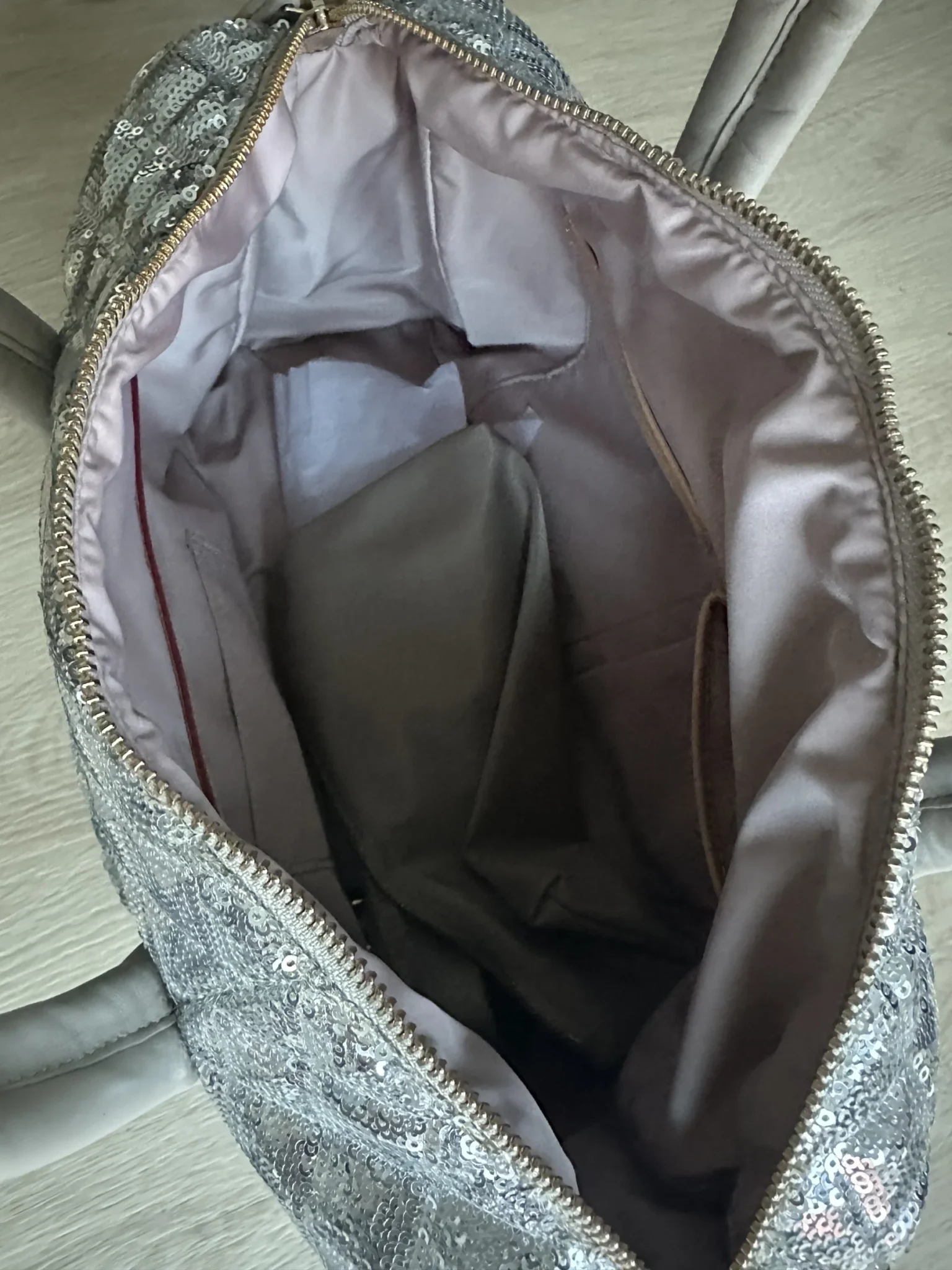 Image for MZ Wallace Ice Sequin Medium Satchel