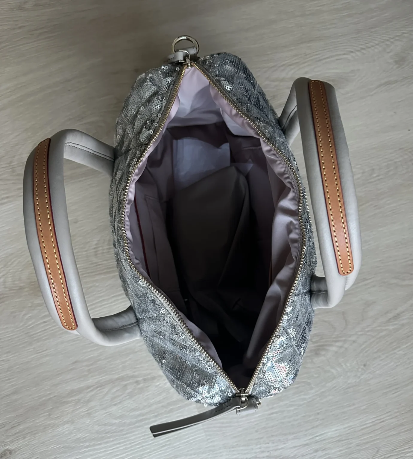 Image for MZ Wallace Ice Sequin Medium Satchel