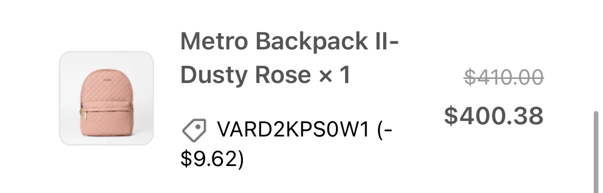 Image for MZ Wallace Metro Backpack