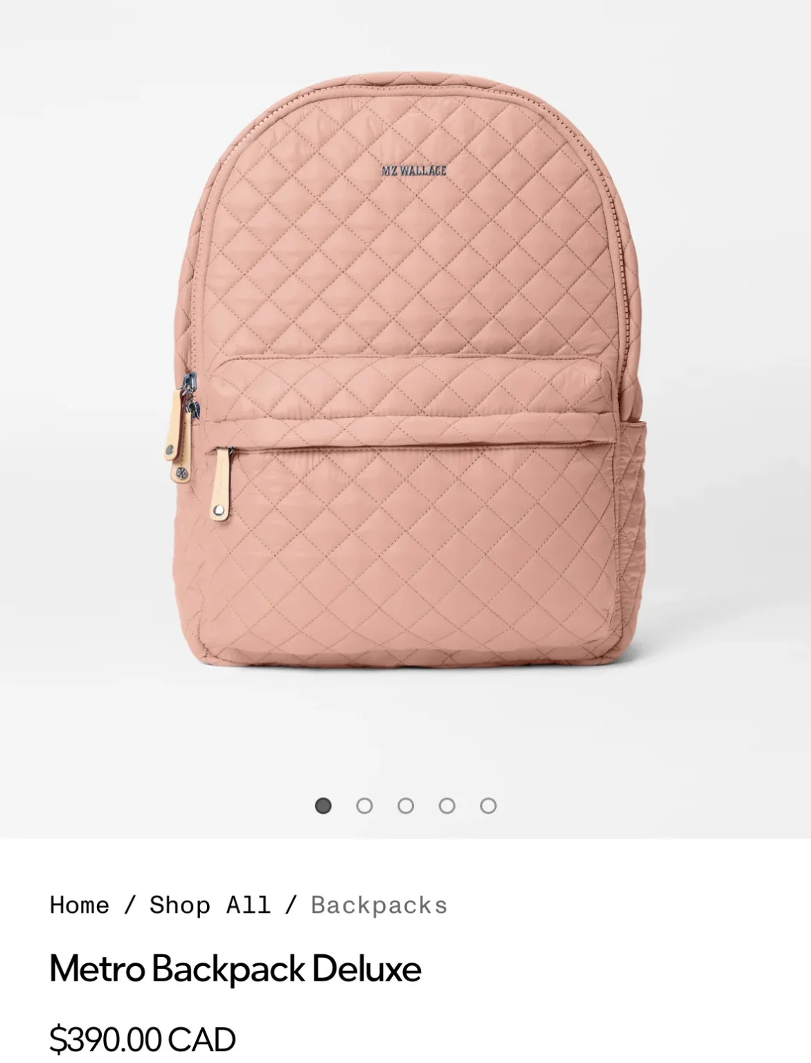 Image for MZ Wallace Metro Backpack