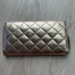 Thumbnail for MZ Wallace Metallic Leather Long Zip Wallet