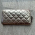 Thumbnail for MZ Wallace Metallic Leather Long Zip Wallet