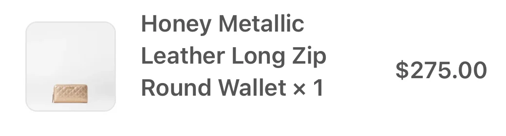 Image for MZ Wallace Metallic Leather Long Zip Wallet