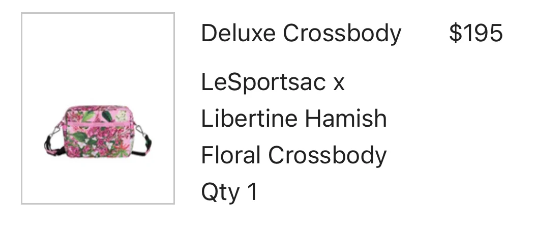 Image for LeSportSac X Libertine Deluxe Crossbody