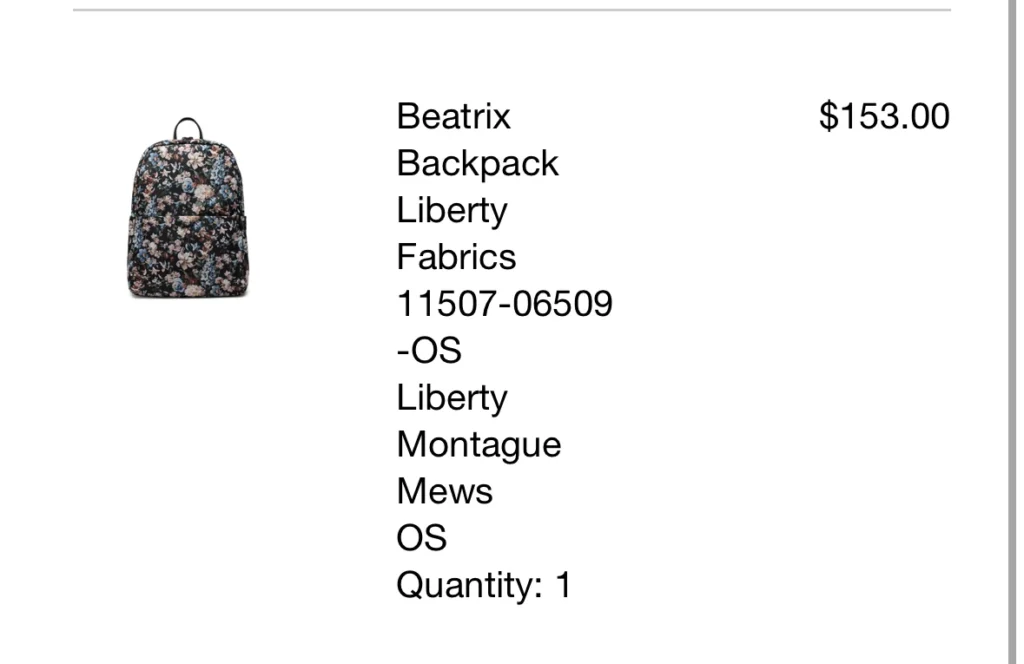 Image for Herschel x Liberty London Beatrix Backpack
