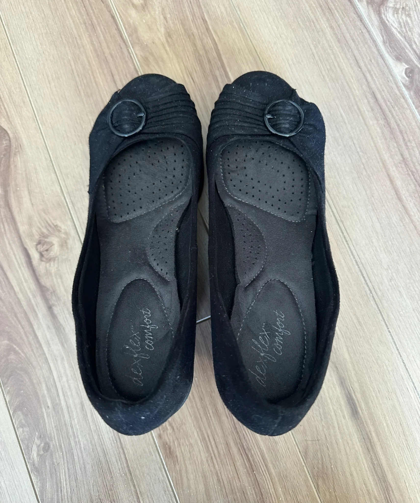 Image for Black Wedge Heels 6