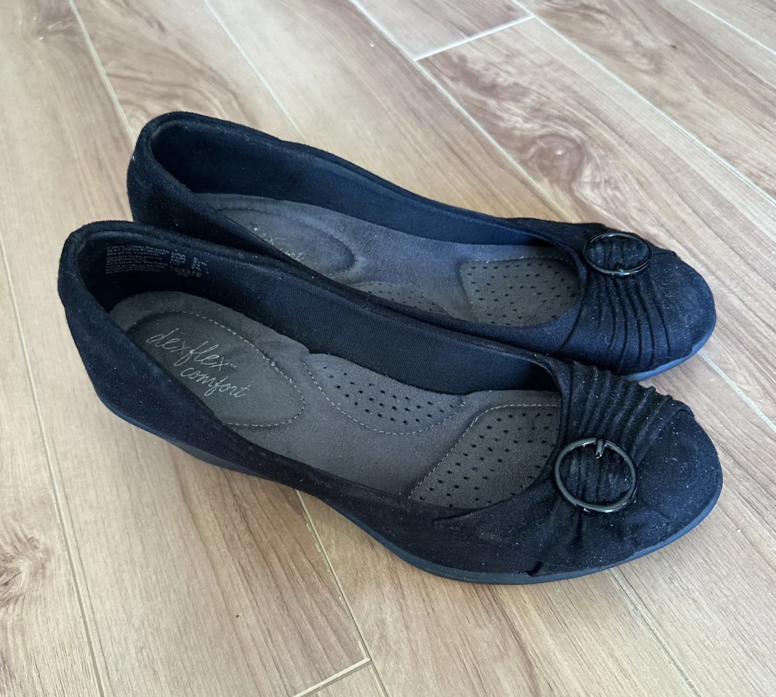 Image for Black Wedge Heels 6
