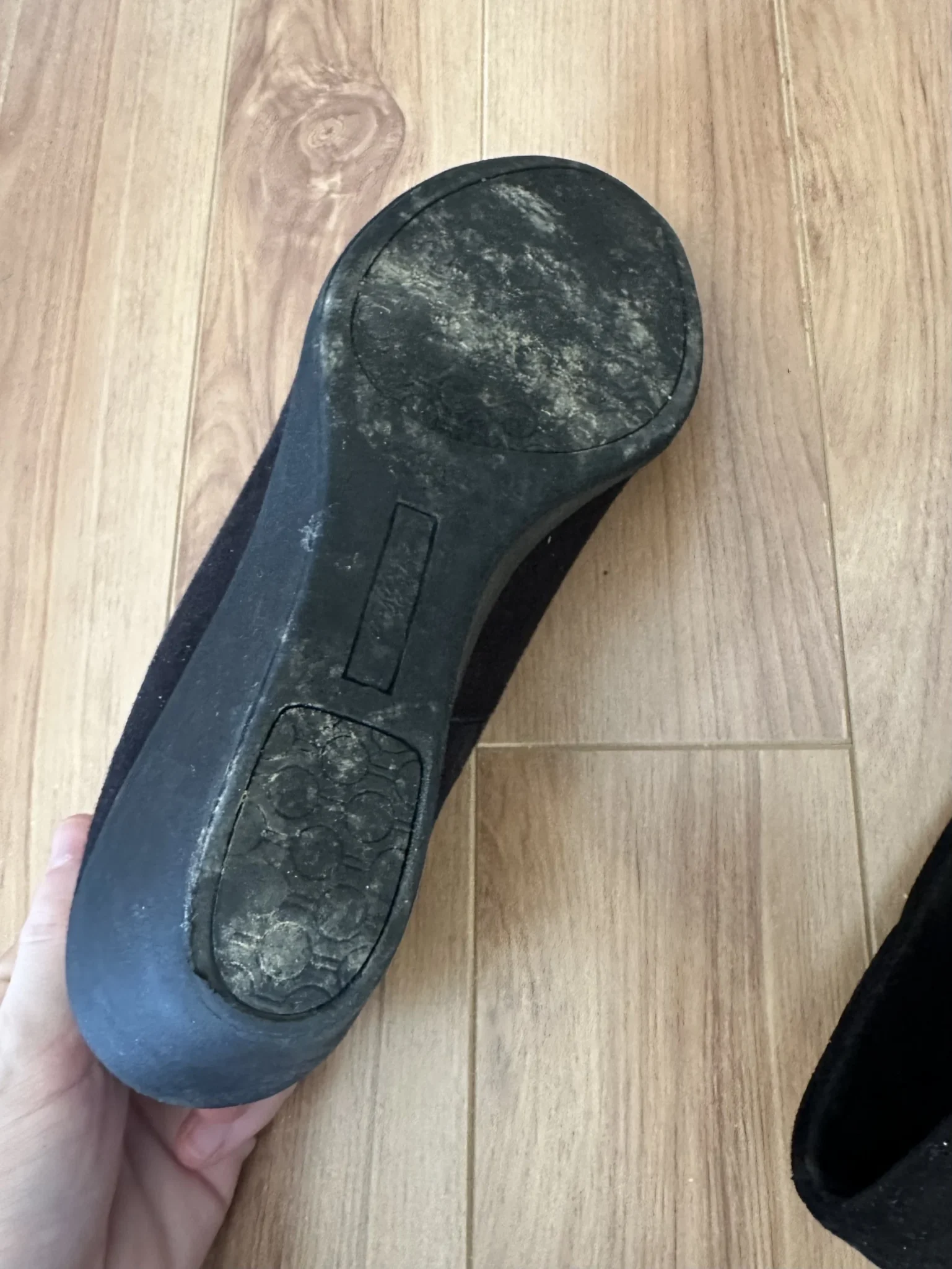 Image for Black Wedge Heels 6