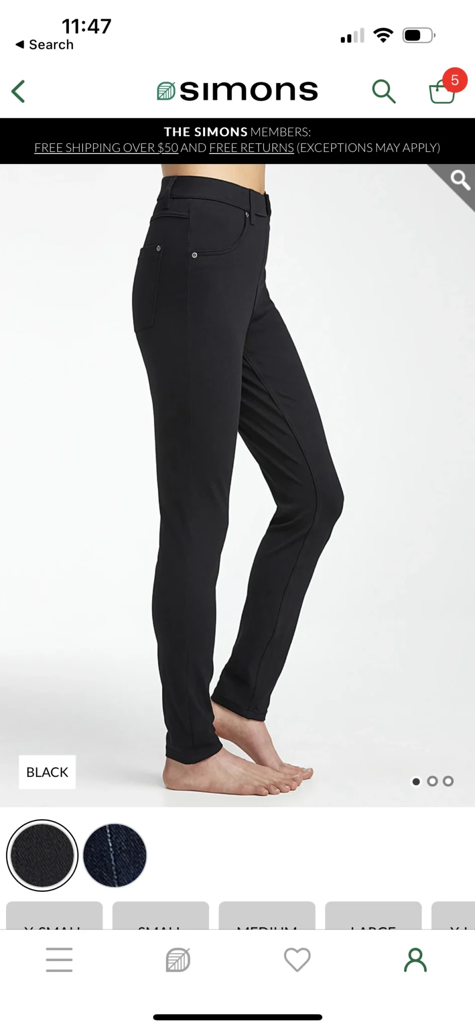 Image for Hue High-Rise Essential Jeggings XS