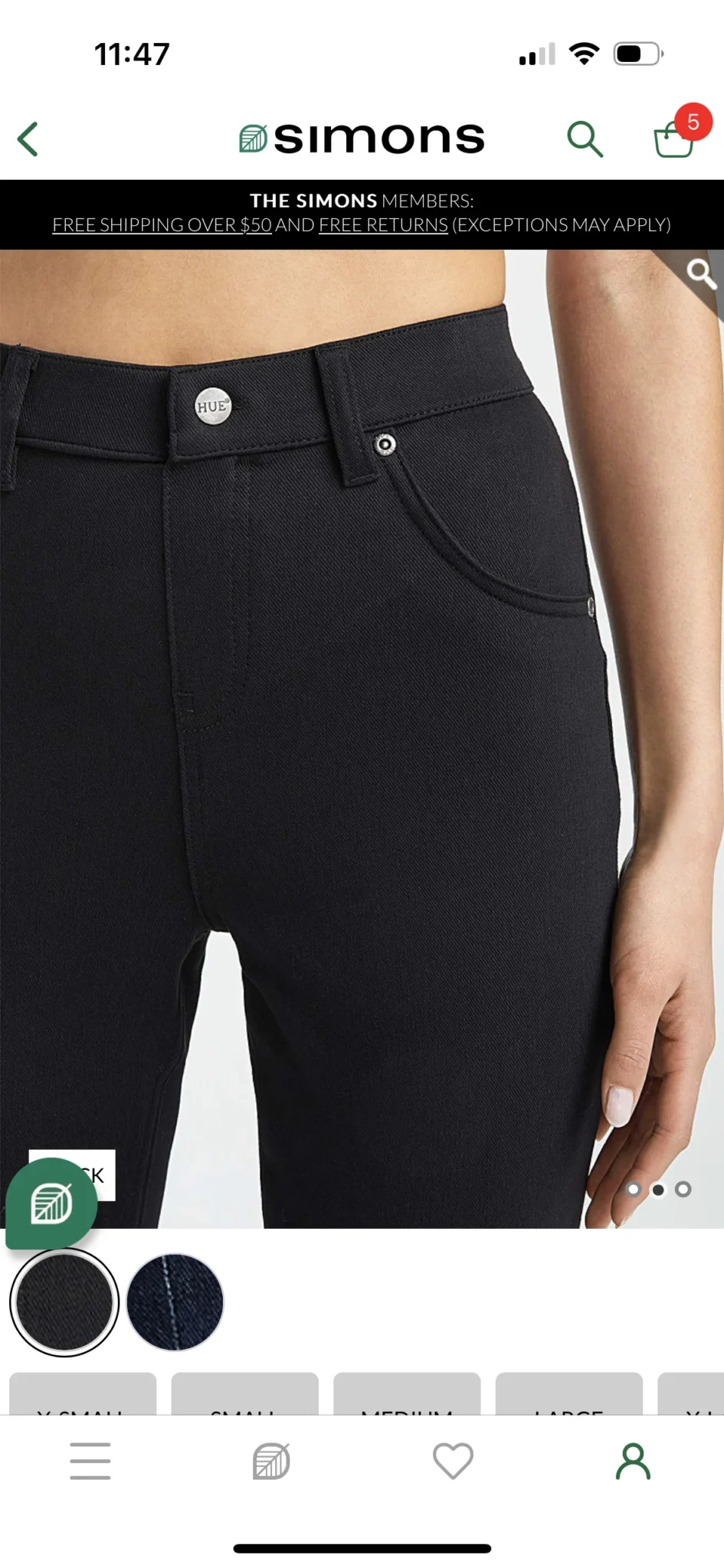 Image for Hue High-Rise Essential Jeggings XS