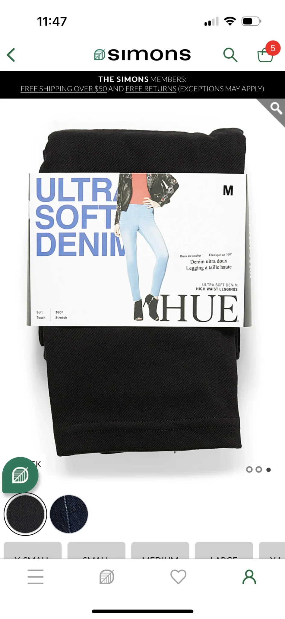 Image for Hue High-Rise Essential Jeggings XS