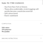 Thumbnail for Hue High-Rise Essential Jeggings XS