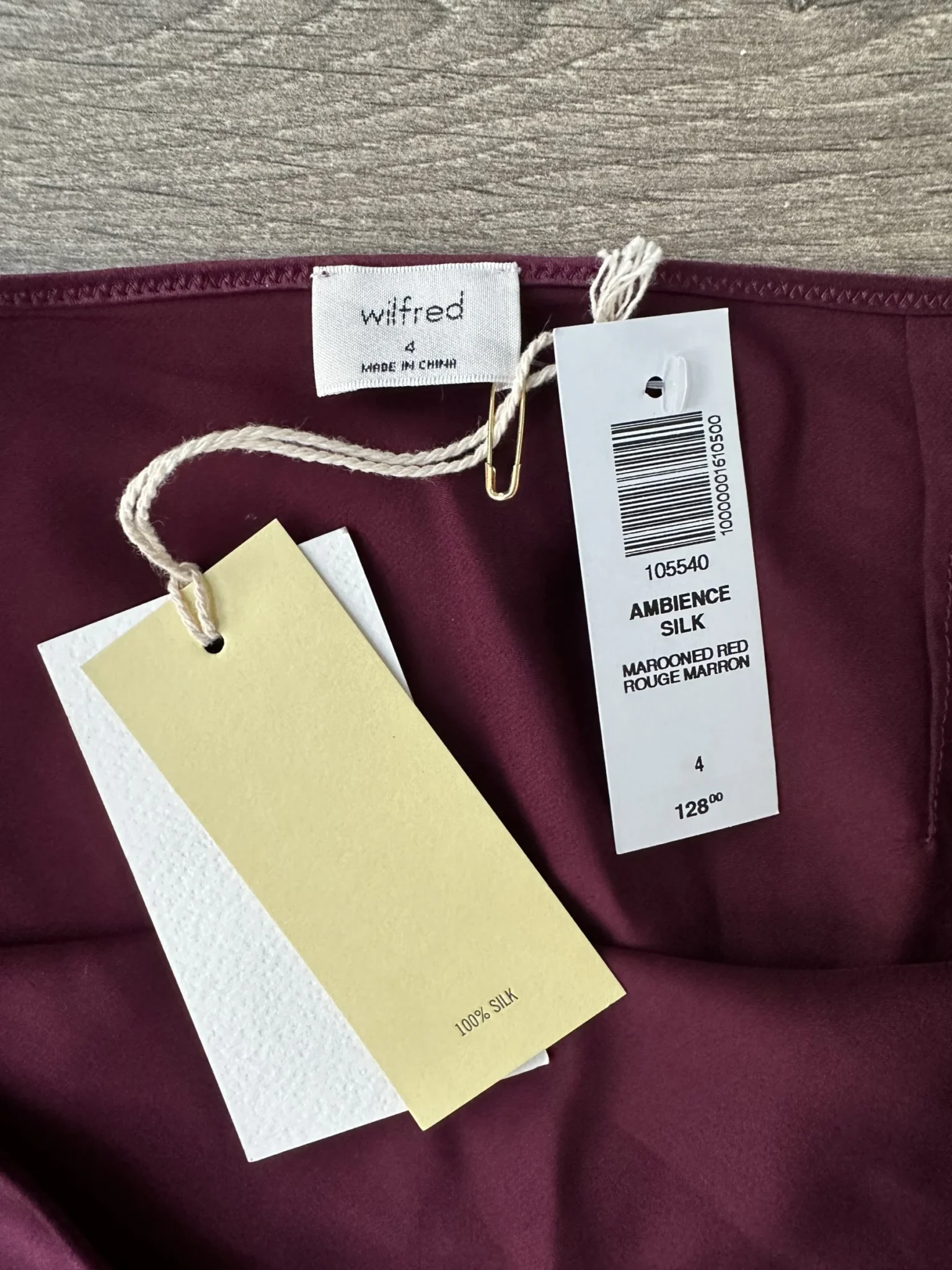 Image for Wilfred Ambience Silk Skirt 4