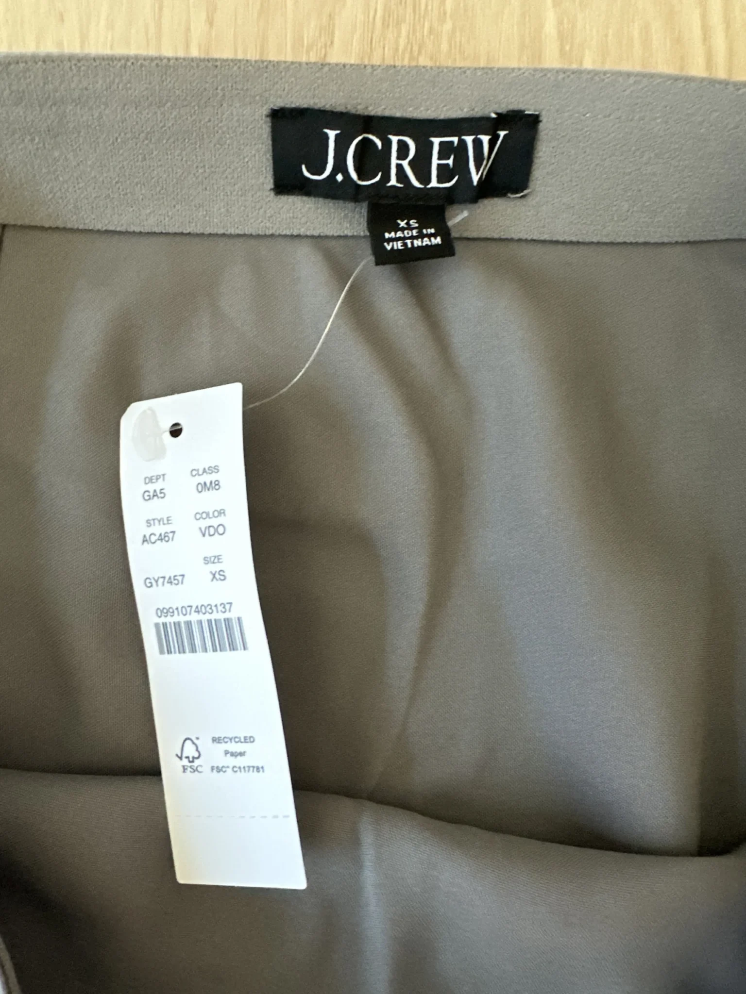Image for J Crew Gwyneth Slip Skirt XS