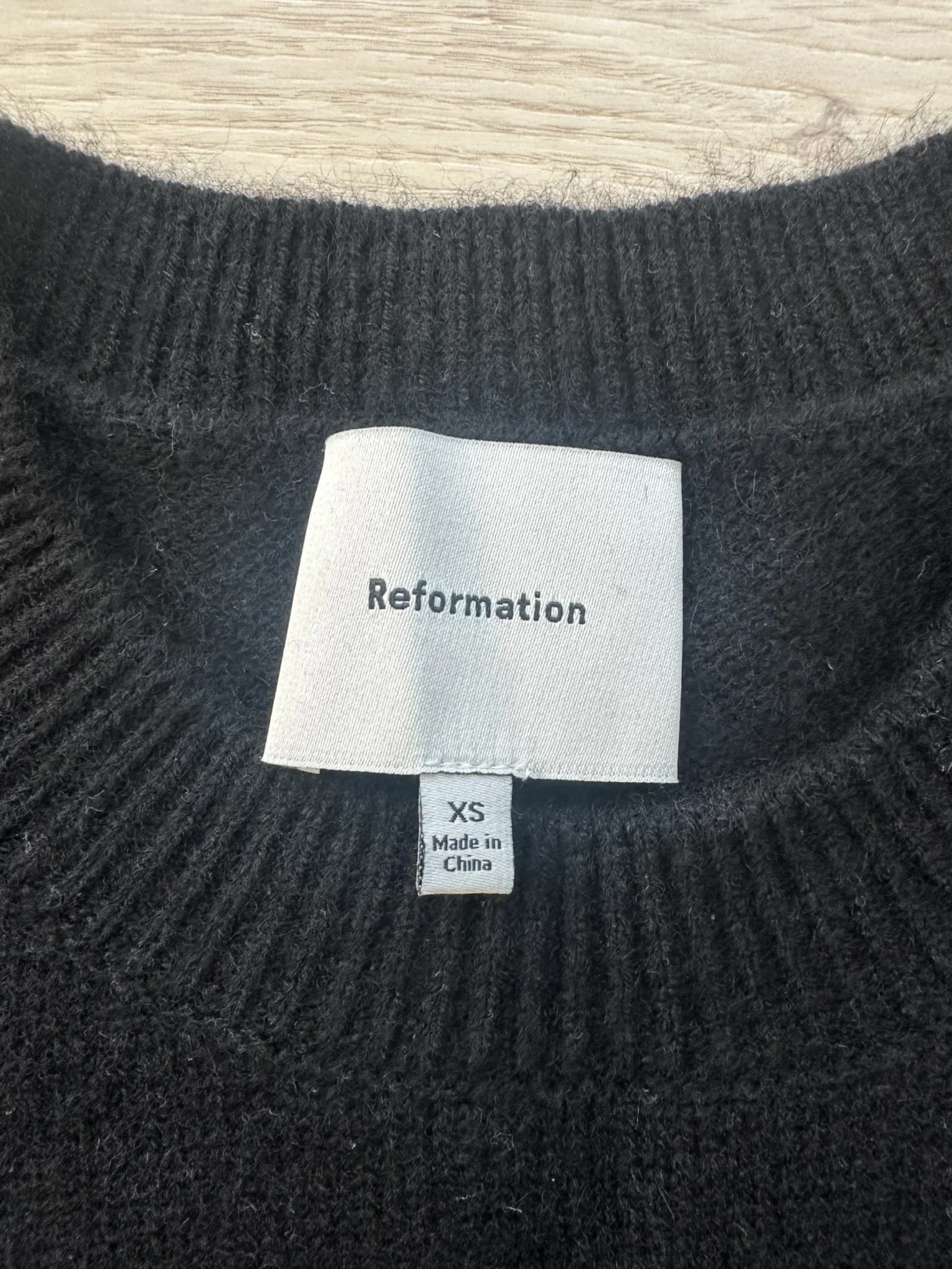 Image for Reformation Bell Mini Cashmere Dress XS