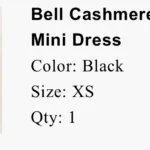 Thumbnail for Reformation Bell Mini Cashmere Dress XS