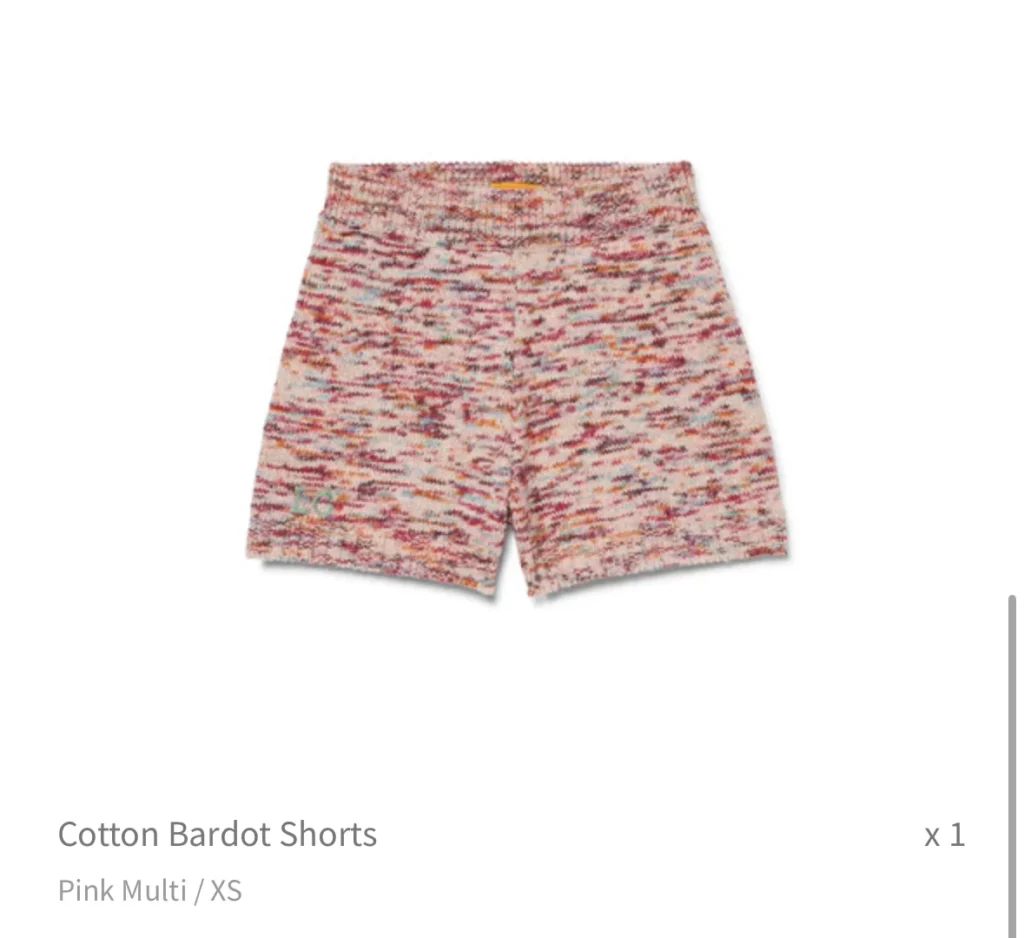 Image for Le Lion Cotton Bardot Shorts XS