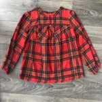 Featured thumbnail for J Crew Tartan Blouse XXS