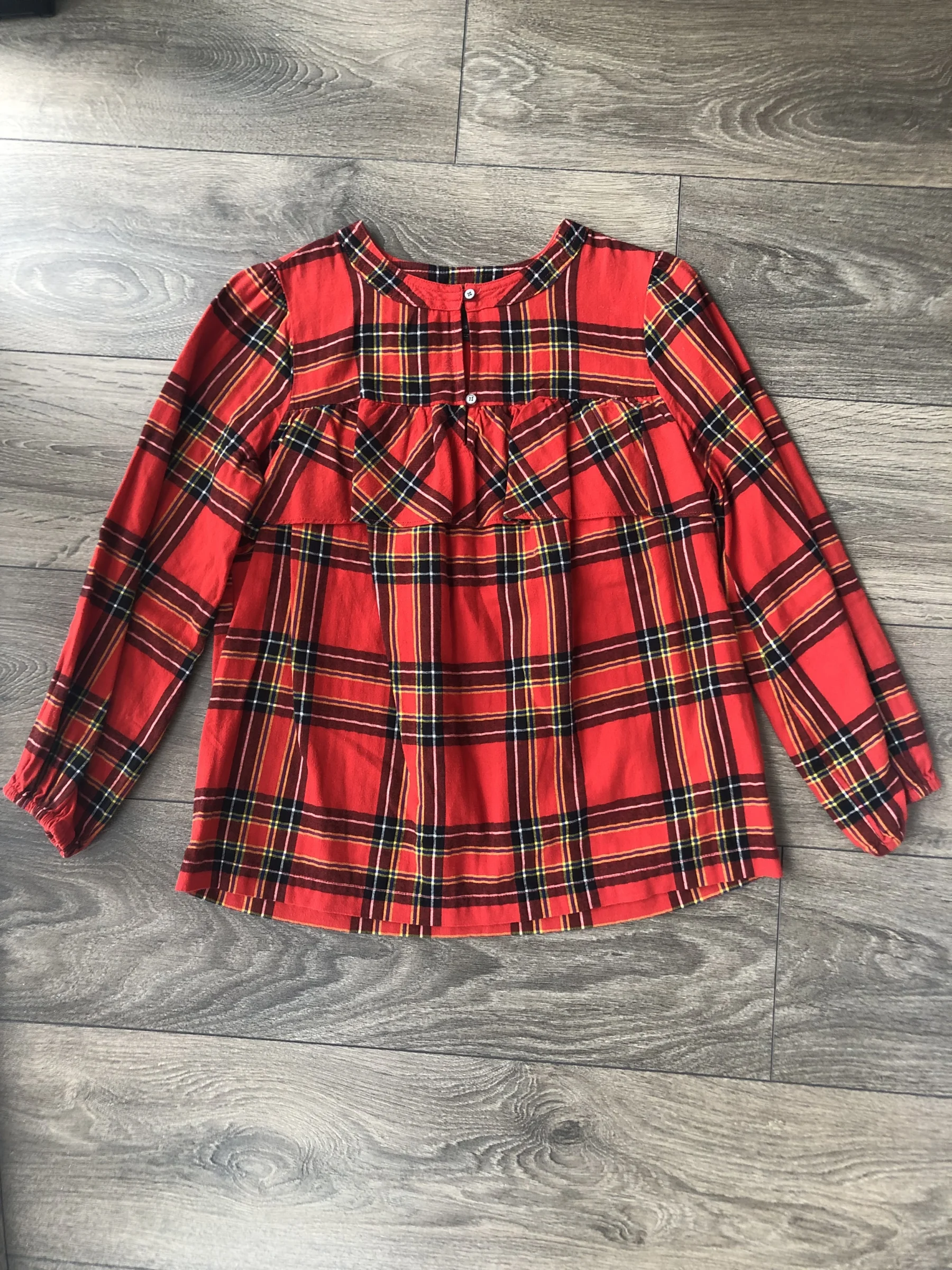 J Crew Tartan Blouse XXS JCrew seconde main