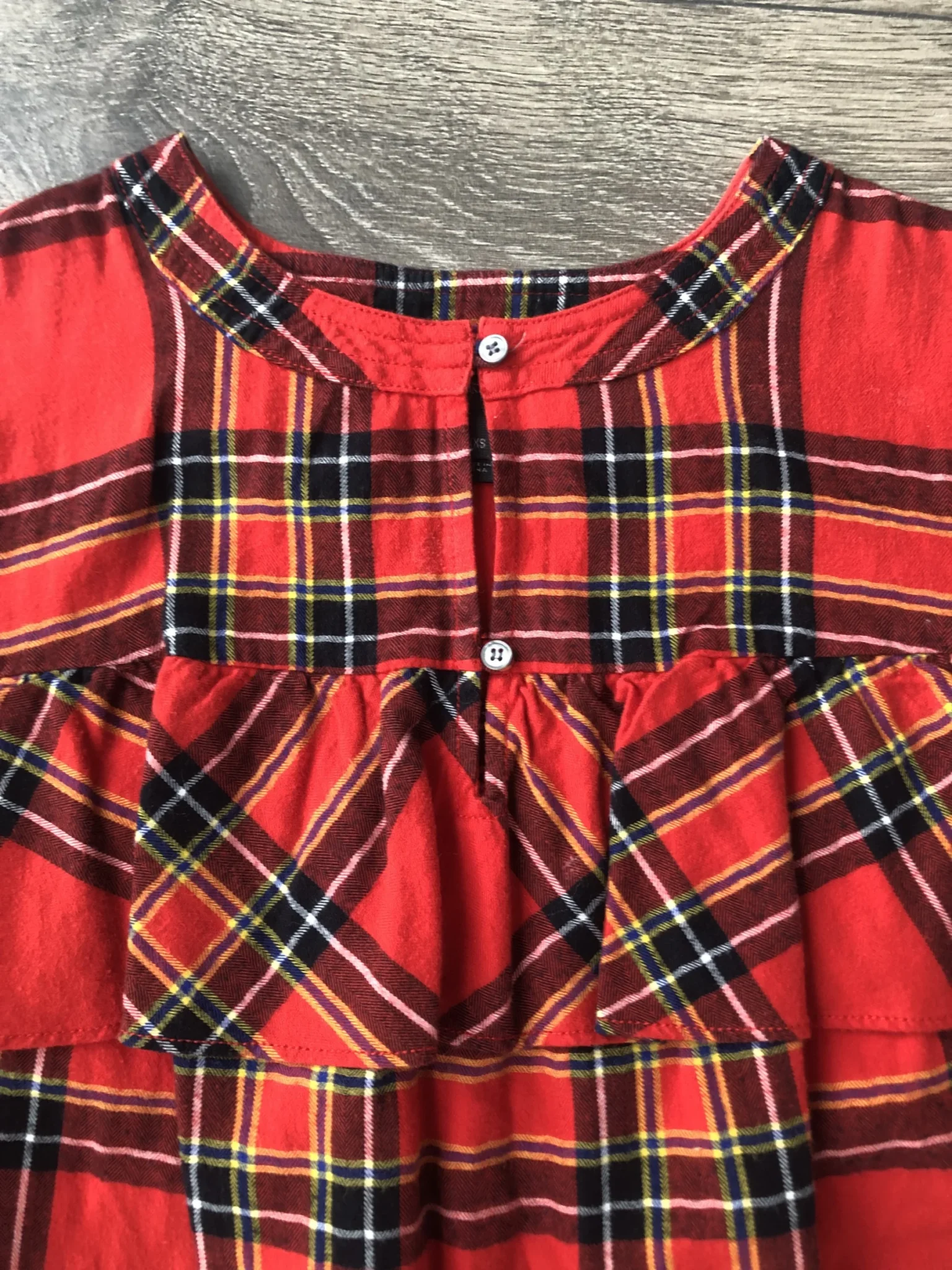 Image for J Crew Tartan Blouse XXS