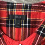 Thumbnail for J Crew Tartan Blouse XXS