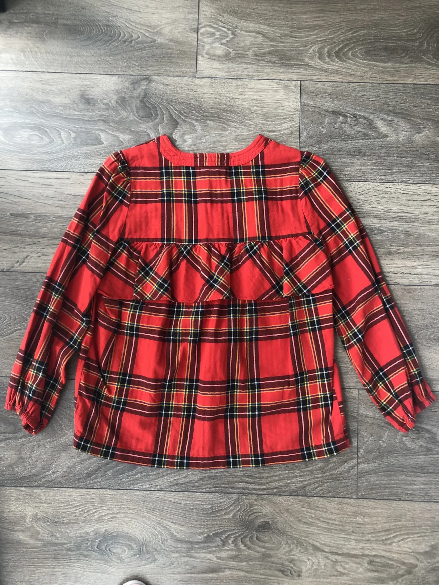 Image for J Crew Tartan Blouse XXS