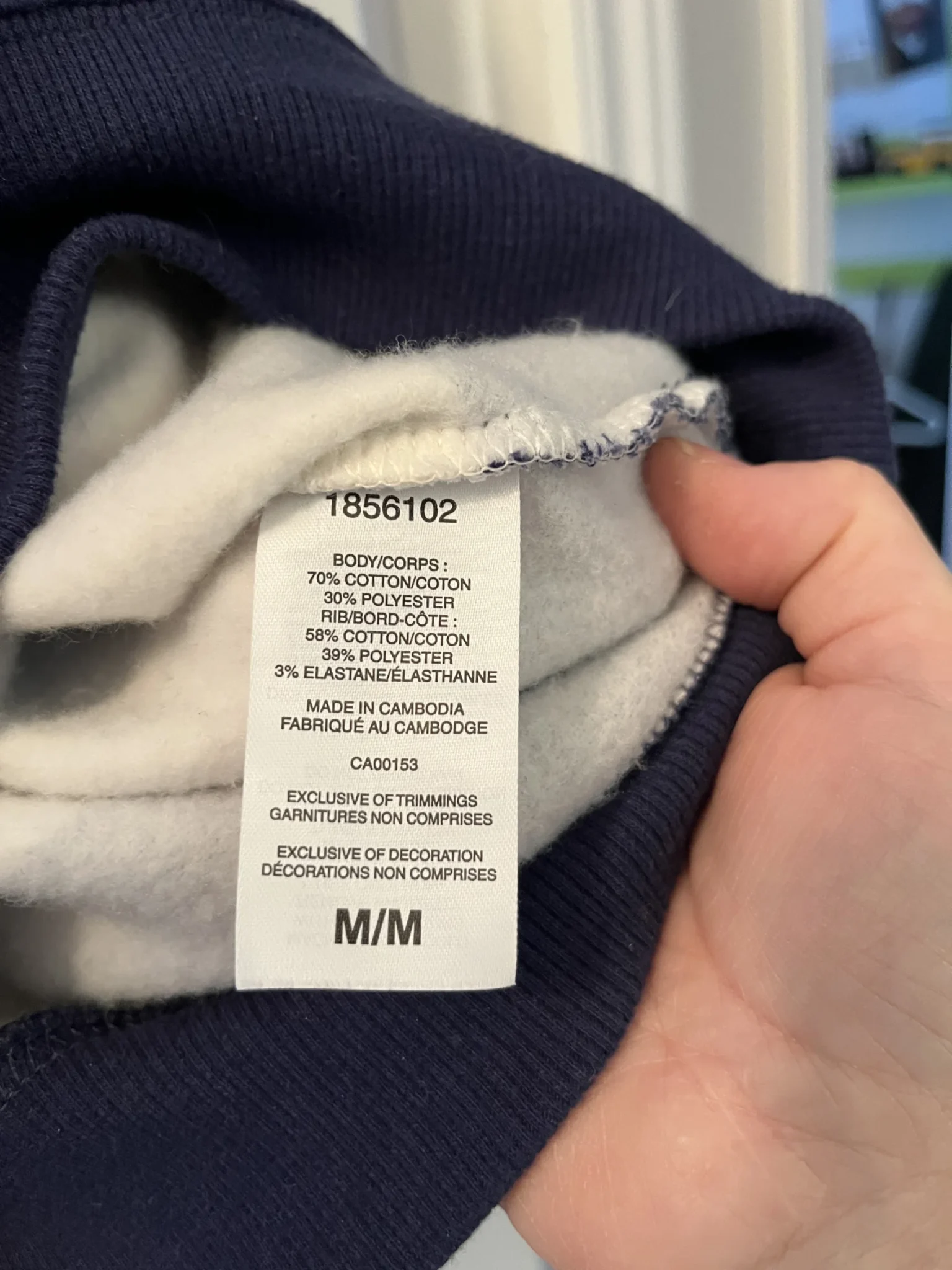Image for Chandail cotton ouaté