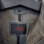 Thumbnail for Oscar Leopold/Manteau de Cuir Délavé SzM