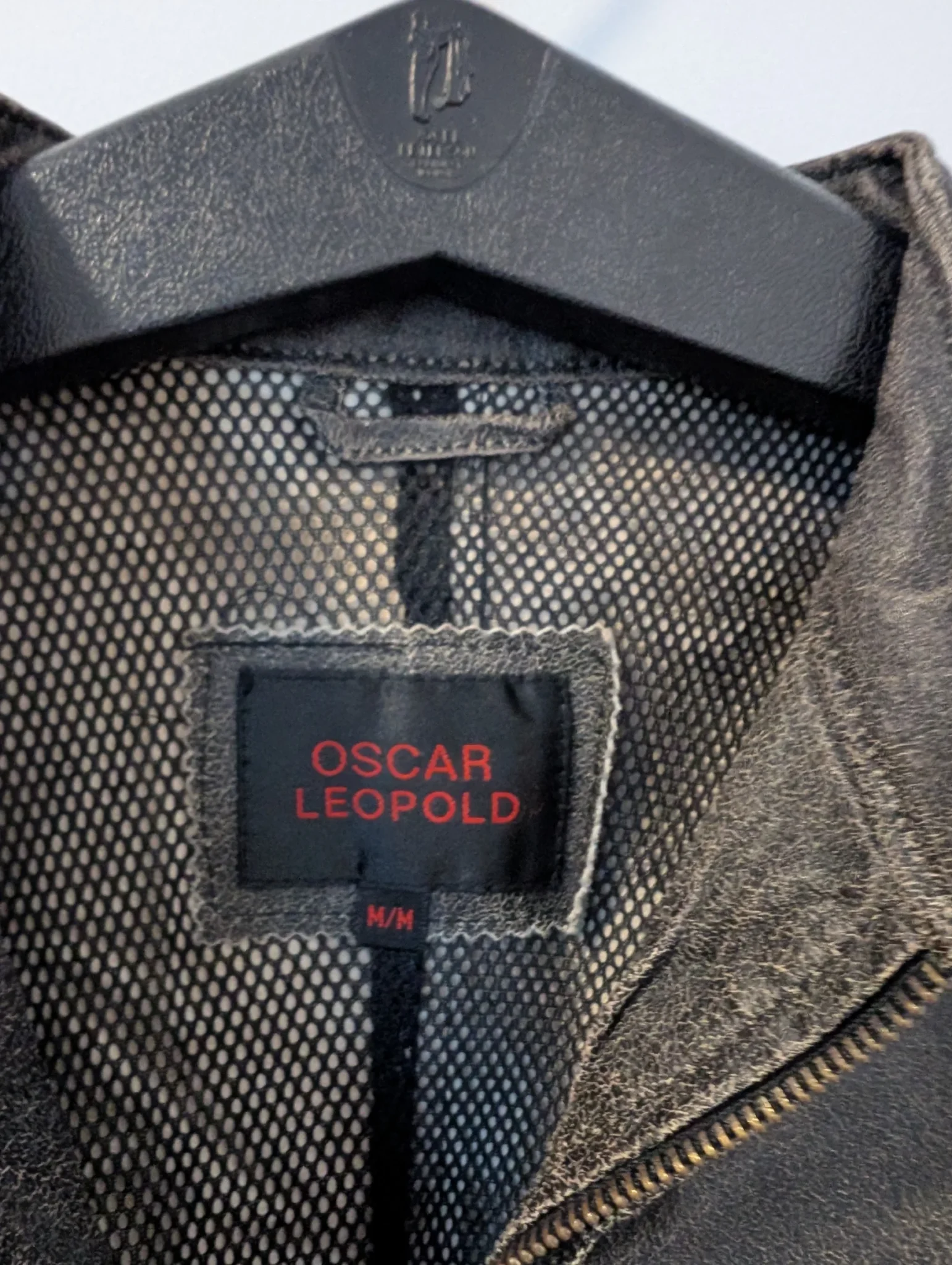 Image for Oscar Leopold/Manteau de Cuir Délavé SzM