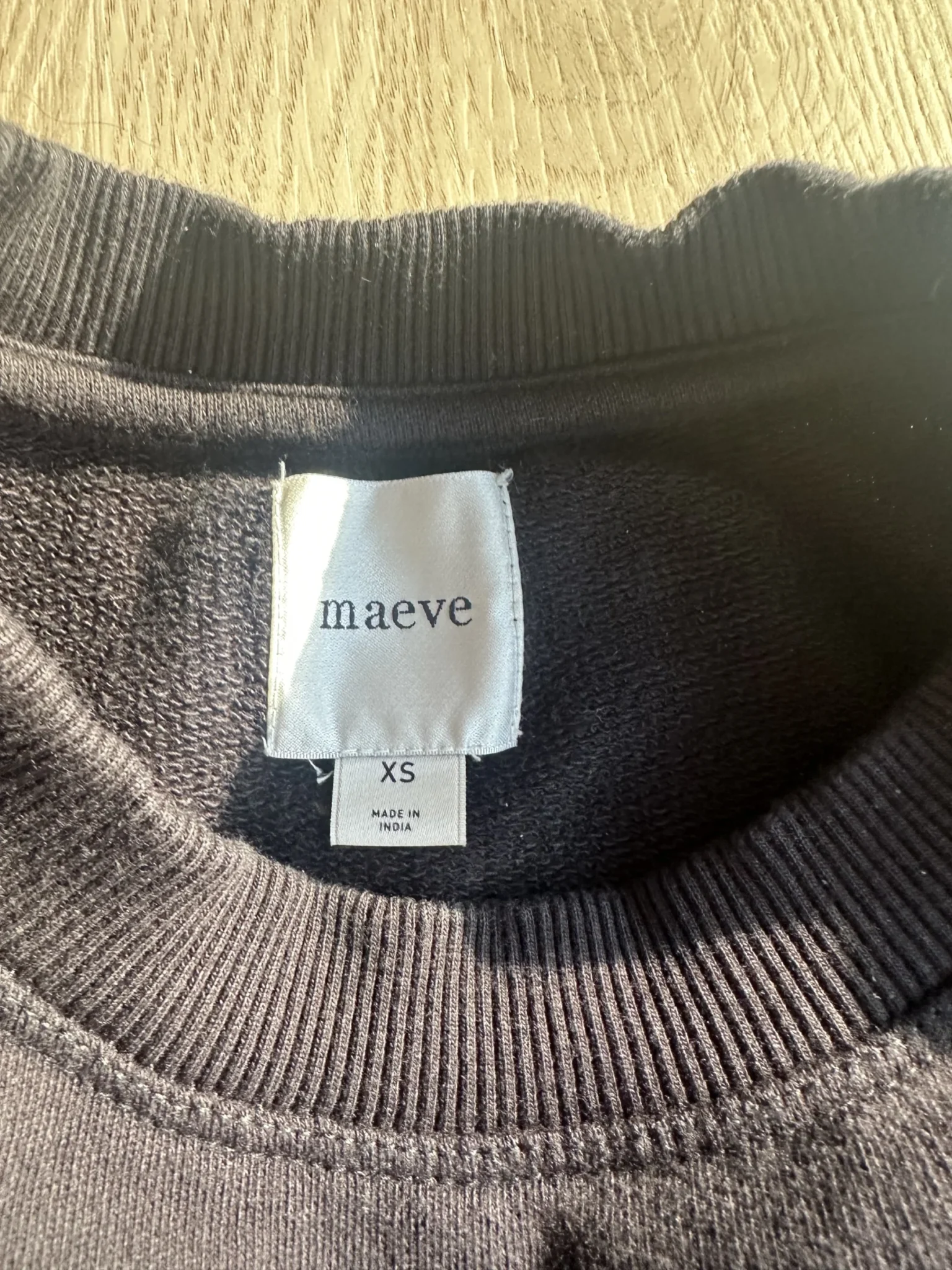 Image for Anthropologie Maeve Puff Sleeve Sweatshirt Tee XS